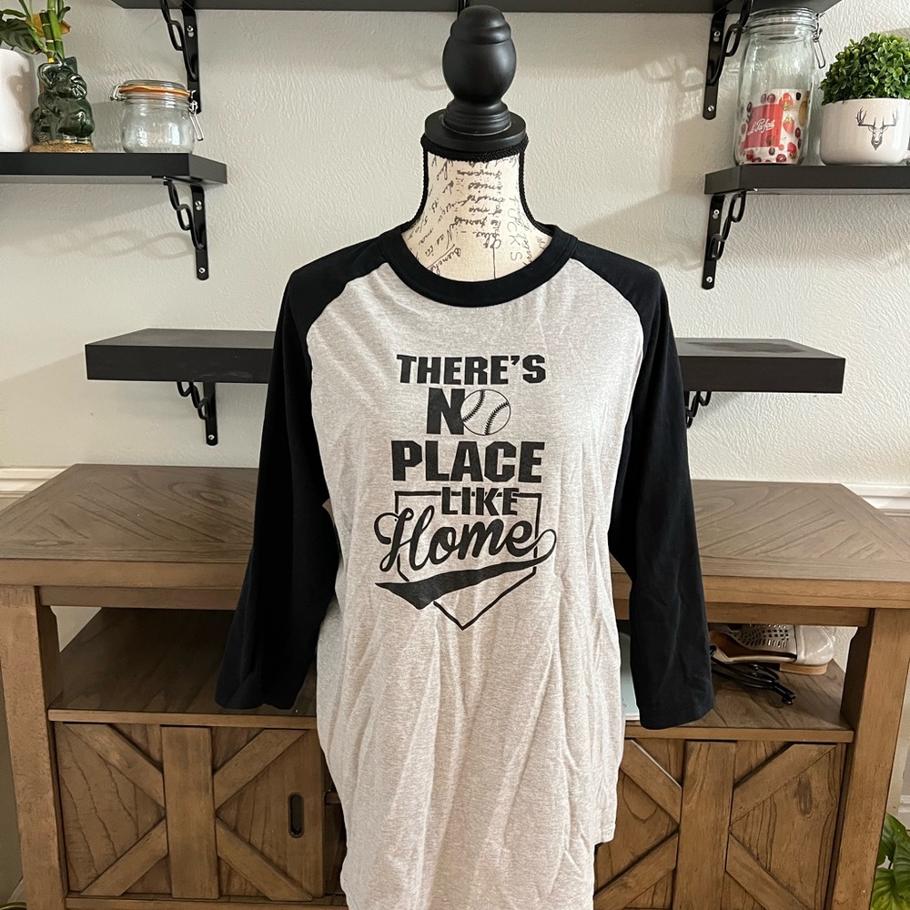 Sport-Tek Gray and Black Long Sleeve Tee